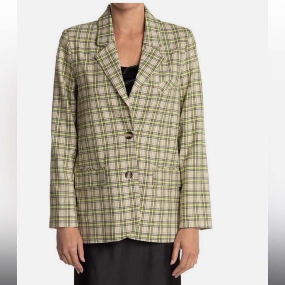 NWOT Topshop Plaid Blazer - Picture 3 of 8